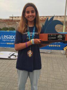 Agustina Paggi presente en el sudamericano de surf